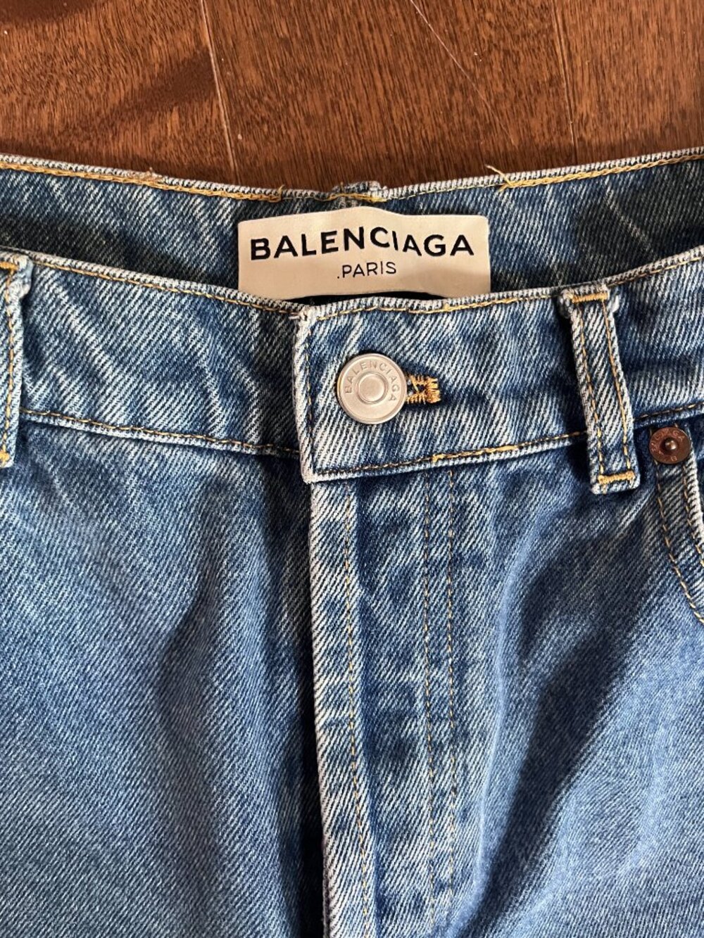Balenciaga Paris Straight Leg Jeans